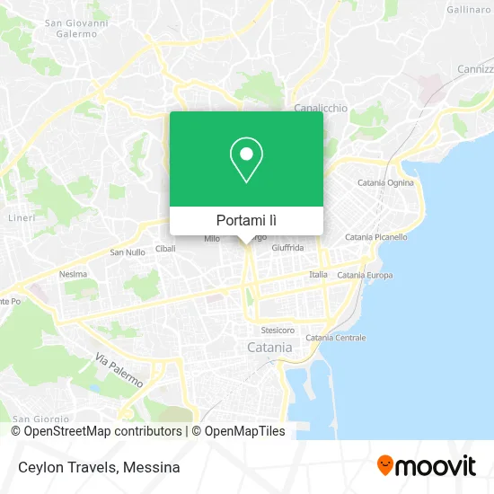 Mappa Ceylon Travels