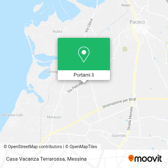 Mappa Casa Vacanza Terrarossa