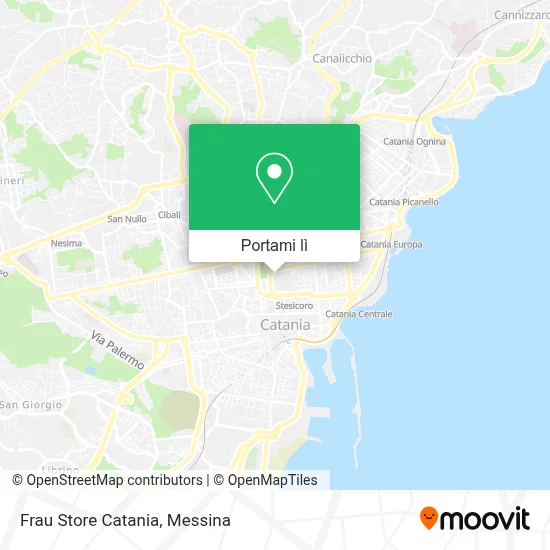 Mappa Frau Store Catania