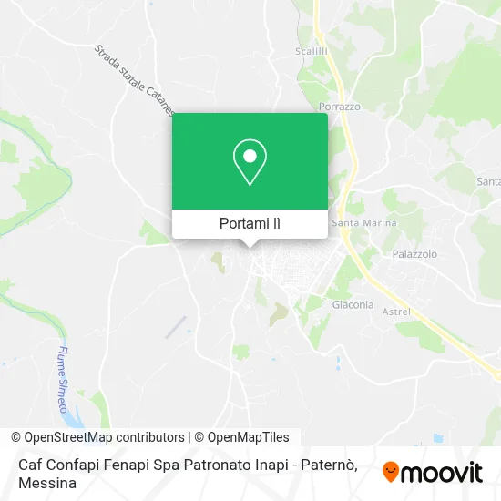 Mappa Caf Confapi Fenapi Spa Patronato Inapi - Paternò