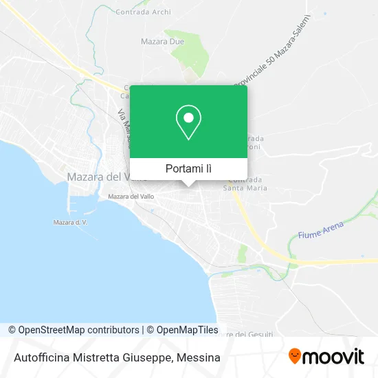 Mappa Autofficina Mistretta Giuseppe
