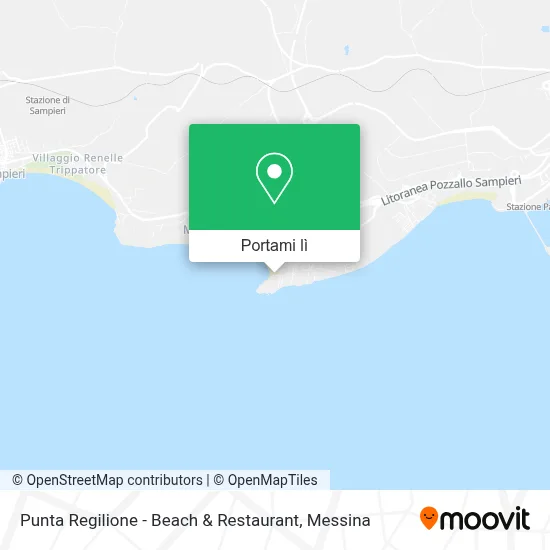 Mappa Punta Regilione - Beach & Restaurant