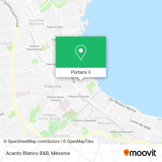 Mappa Acanto Bianco B&B