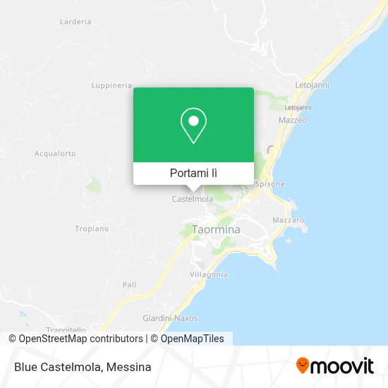 Mappa Blue Castelmola