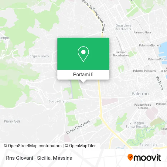 Mappa Rns Giovani - Sicilia