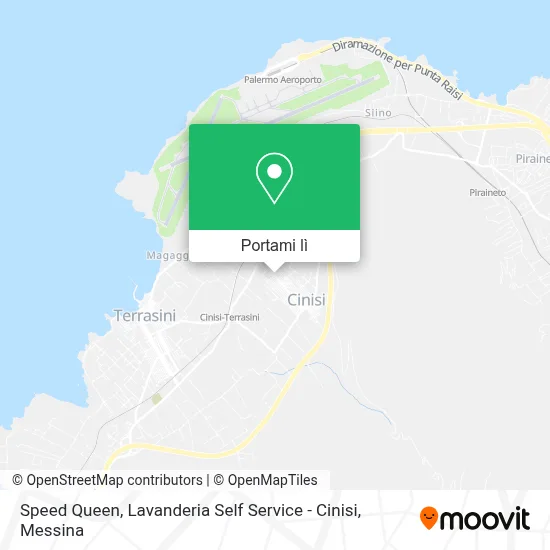 Mappa Speed Queen, Lavanderia Self Service - Cinisi