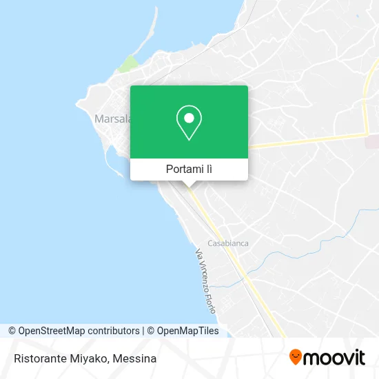 Mappa Ristorante Miyako