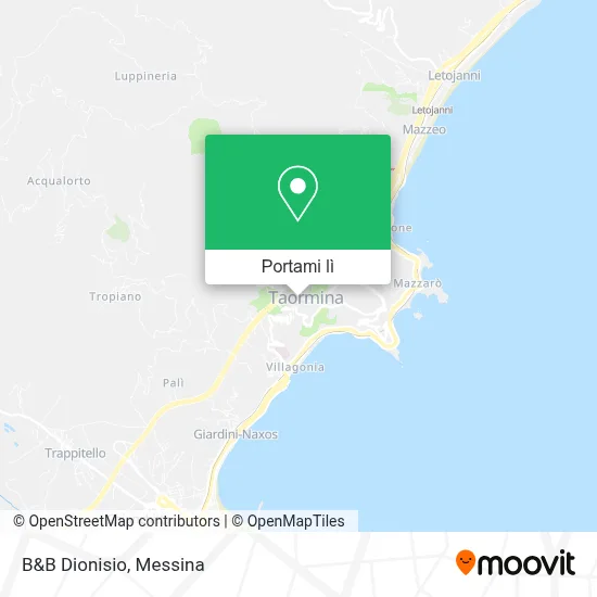 Mappa B&B Dionisio