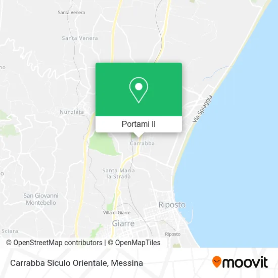 Mappa Carrabba Siculo Orientale