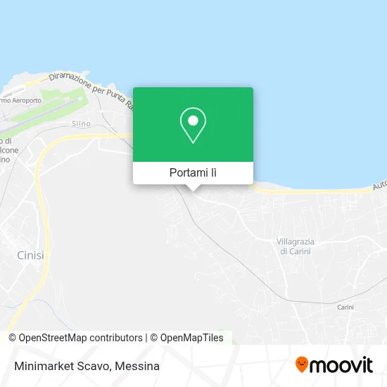 Mappa Minimarket Scavo