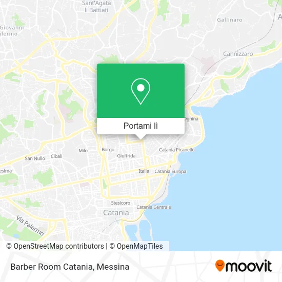 Mappa Barber Room Catania