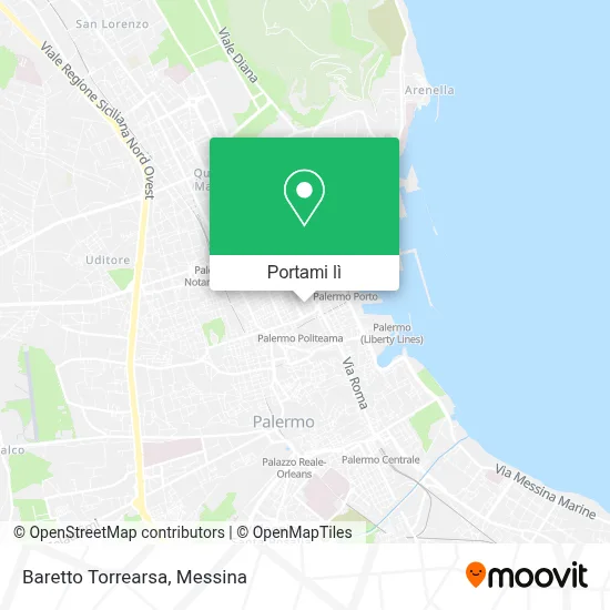 Mappa Baretto Torrearsa
