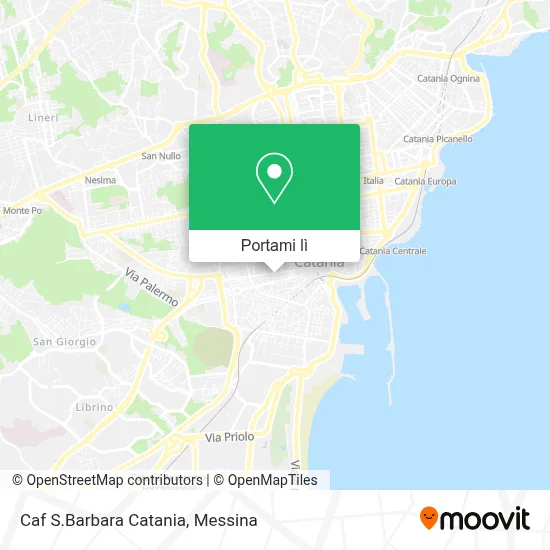Mappa Caf S.Barbara Catania
