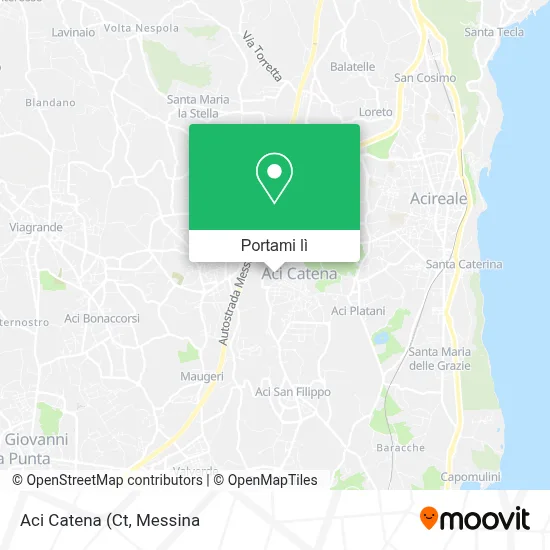 Mappa Aci Catena