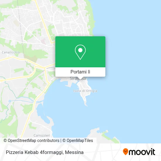 Mappa Pizzeria Kebab 4formaggi