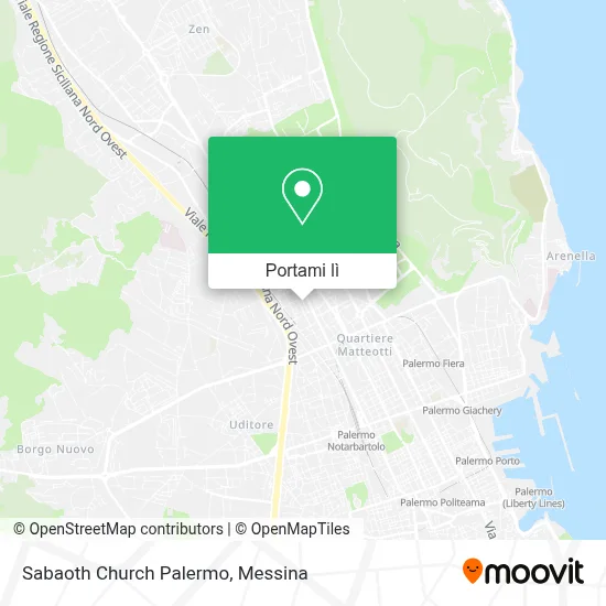 Mappa Sabaoth Church Palermo