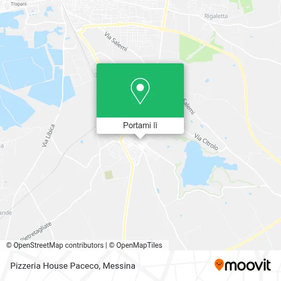 Mappa Pizzeria House Paceco