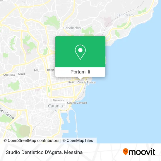 Mappa Studio Dentistico D'Agata