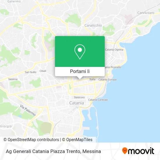 Mappa Ag Generali Catania Piazza Trento