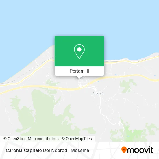 Mappa Caronia Capitale Dei Nebrodi