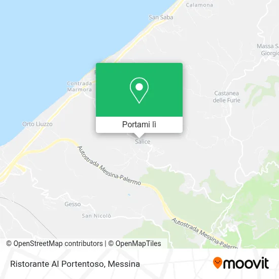 Mappa Ristorante Al Portentoso