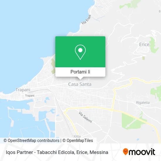 Mappa Iqos Partner - Tabacchi Edicola, Erice