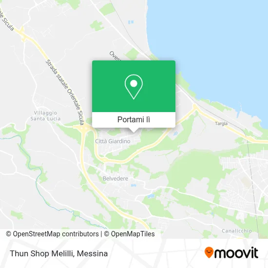 Mappa Thun Shop Melilli