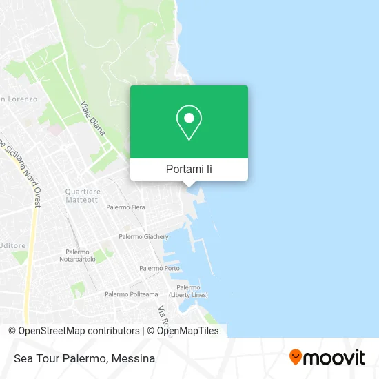Mappa Sea Tour Palermo