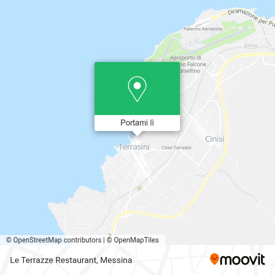 Mappa Le Terrazze Restaurant