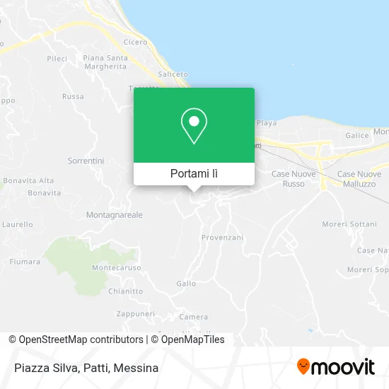 Mappa Piazza Silva, Patti