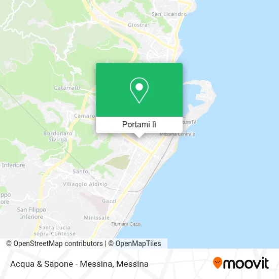 Mappa Acqua & Sapone - Messina