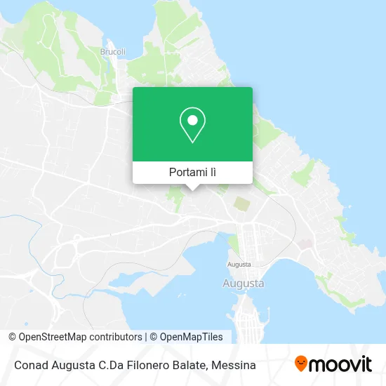 Mappa Conad Augusta C.Da Filonero Balate
