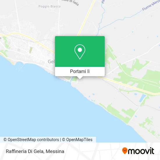 Mappa Raffineria Di Gela