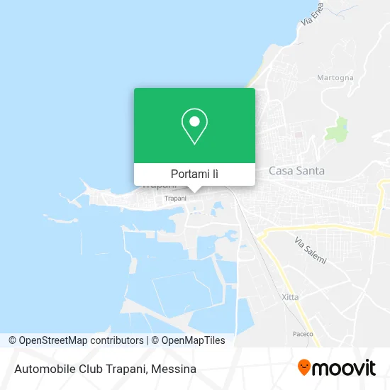Mappa Automobile Club Trapani