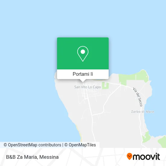 Mappa B&B Za Maria