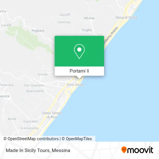 Mappa Made In Sicily Tours