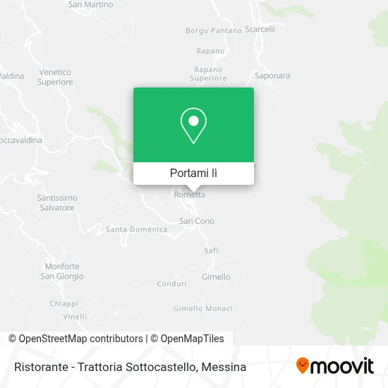 Mappa Ristorante - Trattoria Sottocastello