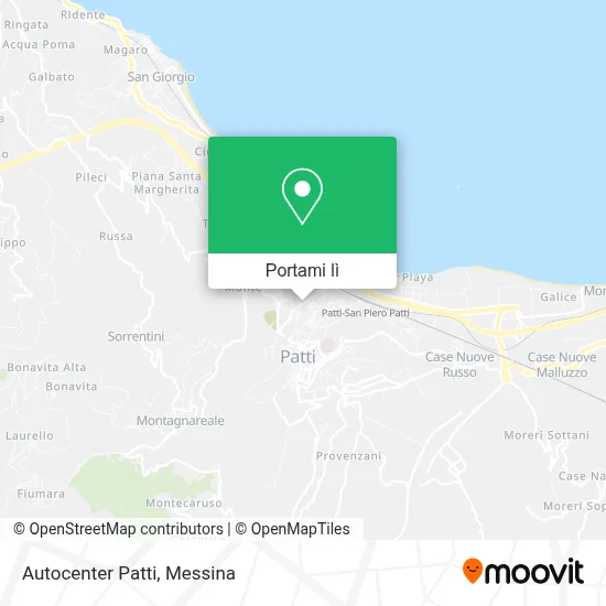 Mappa Autocenter Patti