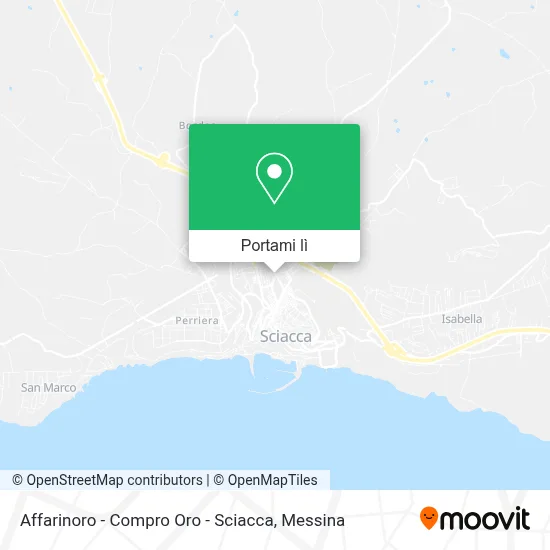 Mappa Affarinoro - Compro Oro - Sciacca