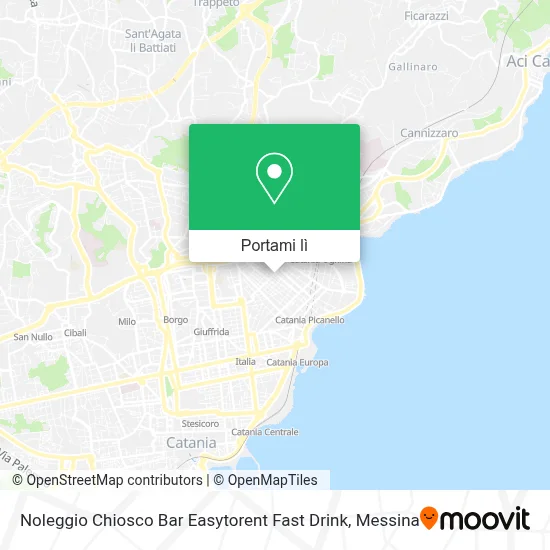 Mappa Noleggio Chiosco Bar Easytorent Fast Drink