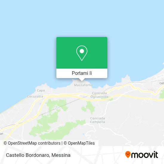 Mappa Castello Bordonaro