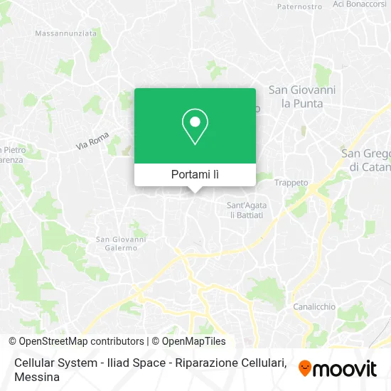 Mappa Cellular System - Iliad Space - Riparazione Cellulari