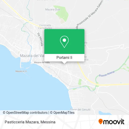 Mappa Pasticceria Mazara