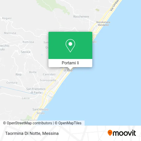 Mappa Taormina Di Notte