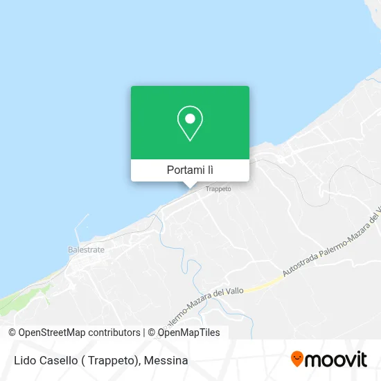 Mappa Lido Casello ( Trappeto)