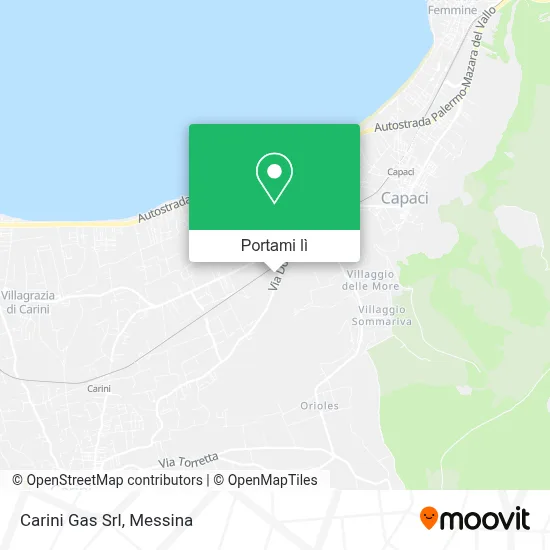 Mappa Carini Gas Srl