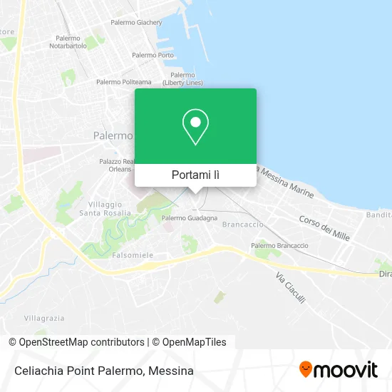 Mappa Celiachia Point Palermo