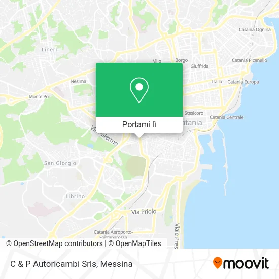 Mappa C & P Autoricambi Srls