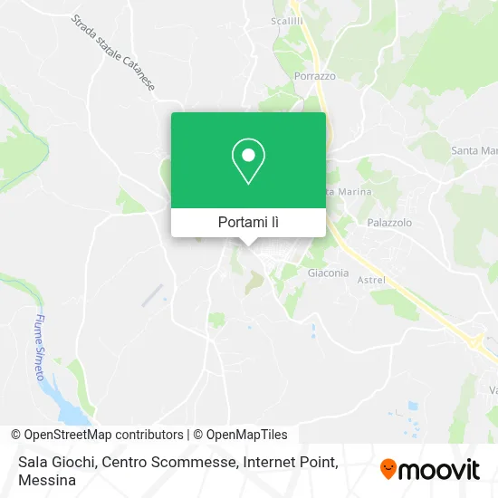 Mappa Sala Giochi, Centro Scommesse, Internet Point