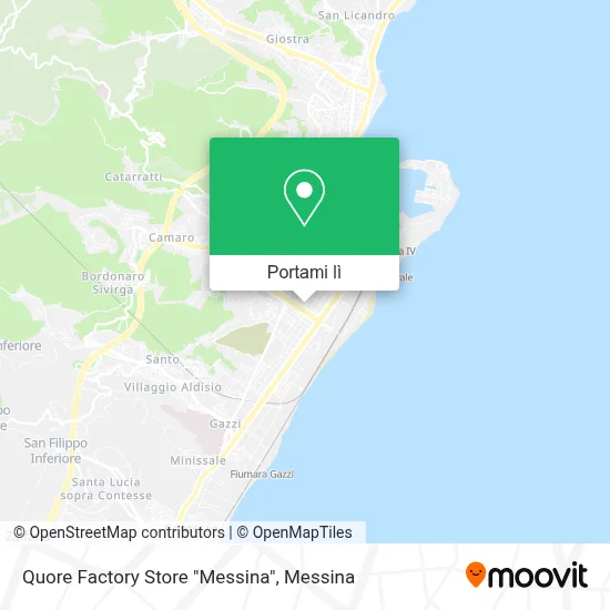 Mappa Quore Factory Store "Messina"